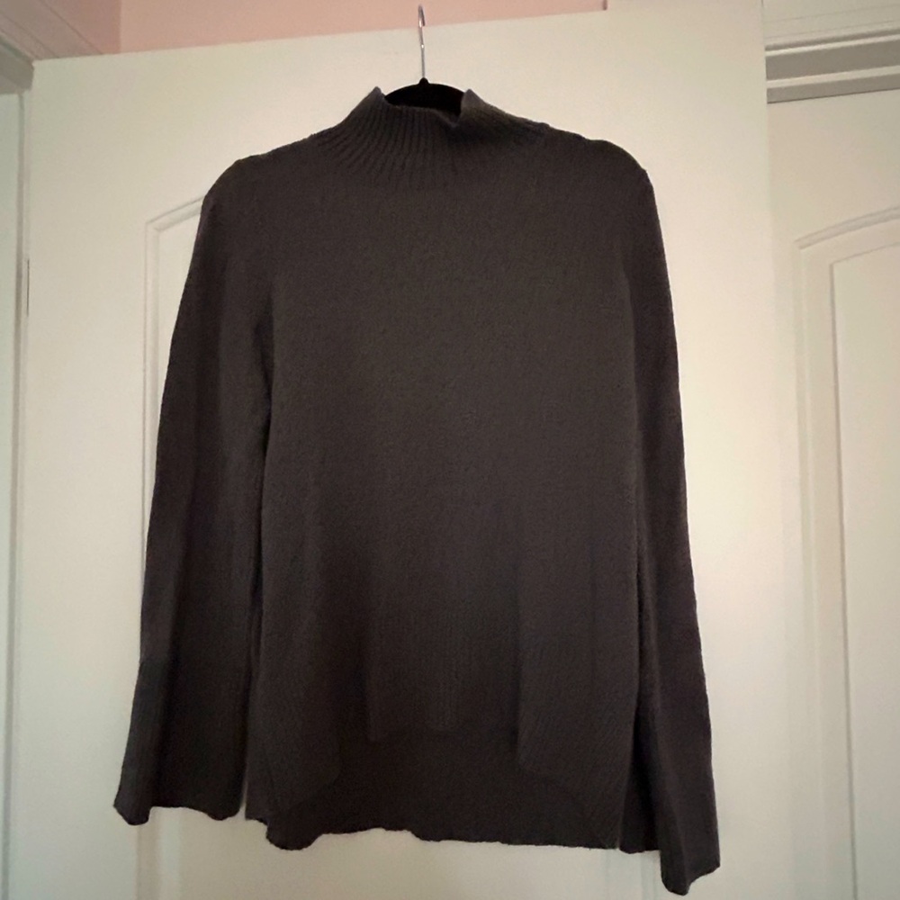 LOFT cowl neck grey sweater